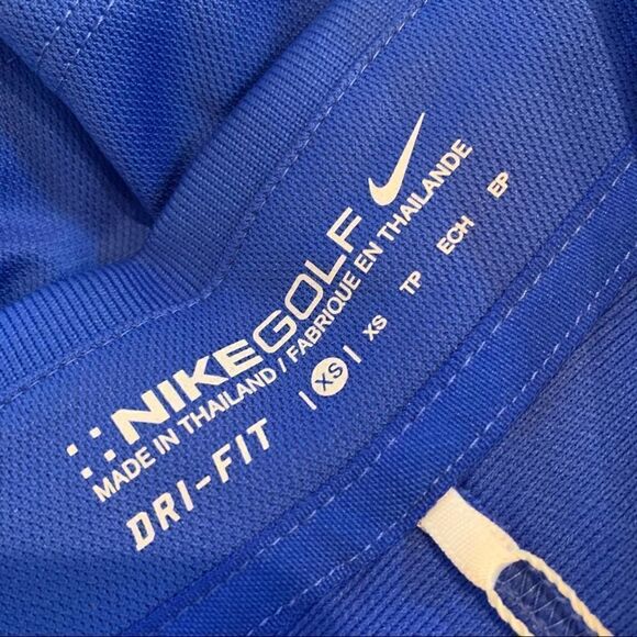 New Nike Golf Blue Tech Basic Dri-FIT Polo Shirt size XS - Picture 2 of 6